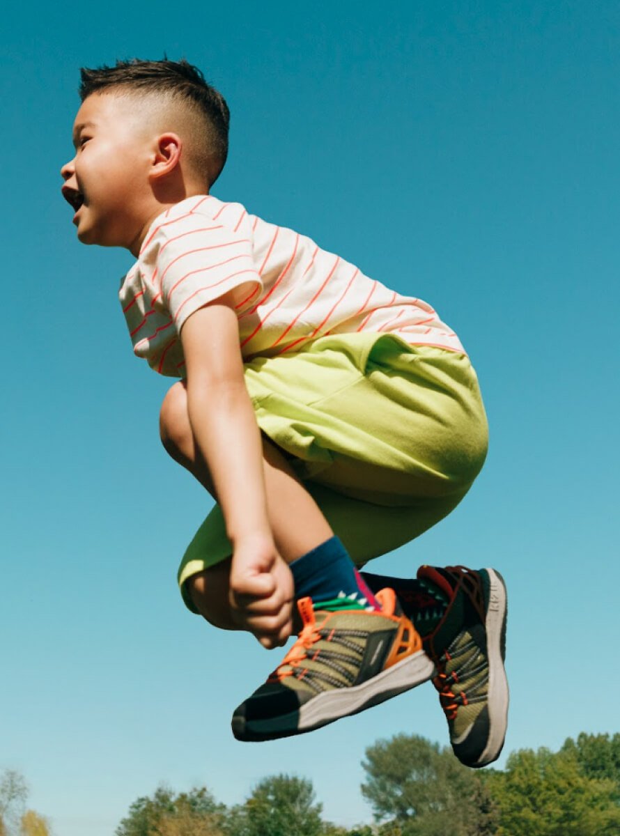 Kids Truckee - Olive Green/Orange